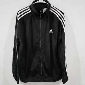 Adidas Mens Zip Up Track Sweater‎ XL Sporty Classic Normcore Black Athleisure
